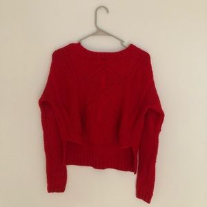 dELiA*s Red Cropped Sweater